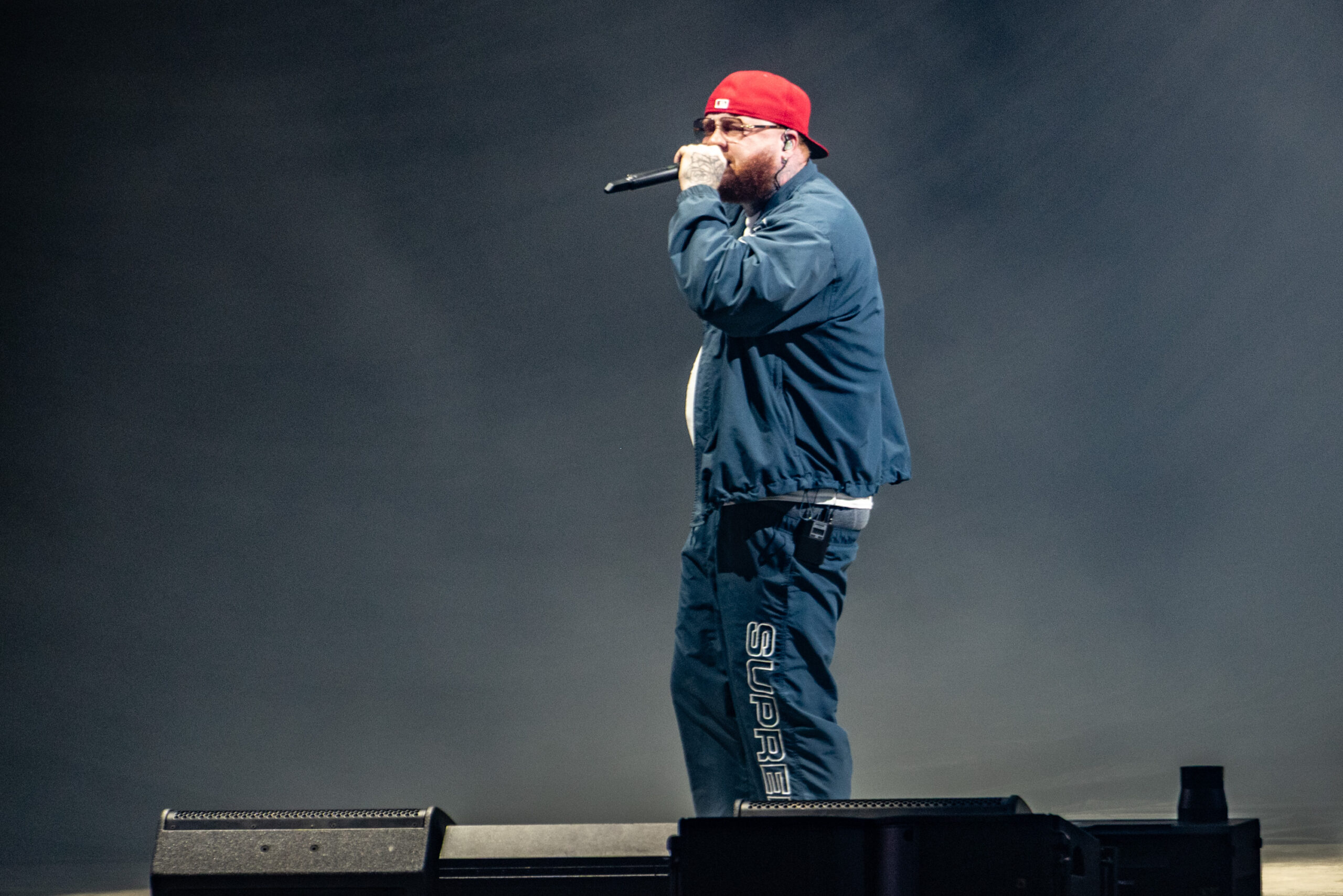 Belly Gang Kushington from Atlanta raps a short opening set for Tyga and Lil Wayne. 