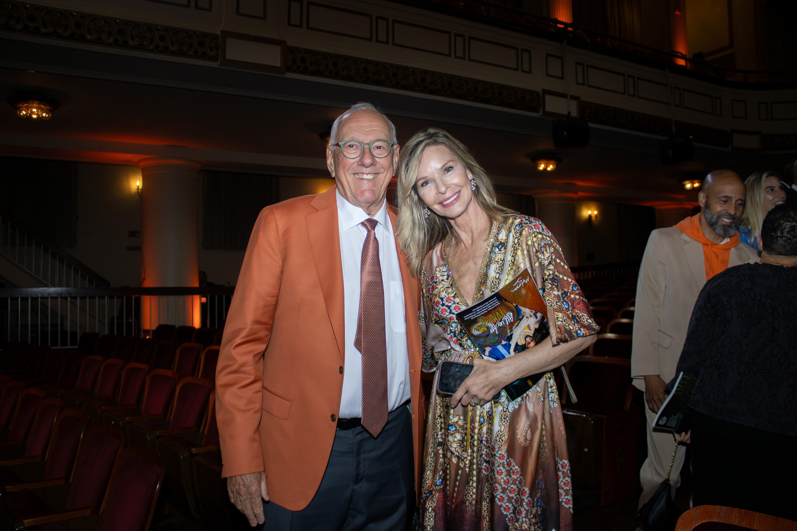 Jim and Juli Boeheim pose in Symphony Hall in Springfield, Mass. after Anthony and the 2008 Redeem Team’s Hall of Fame induction. Jim was Anthony’s head coach when he played at SU from 2002-03, and he also coached Anthony while serving as an assistant for the Redeem Team.