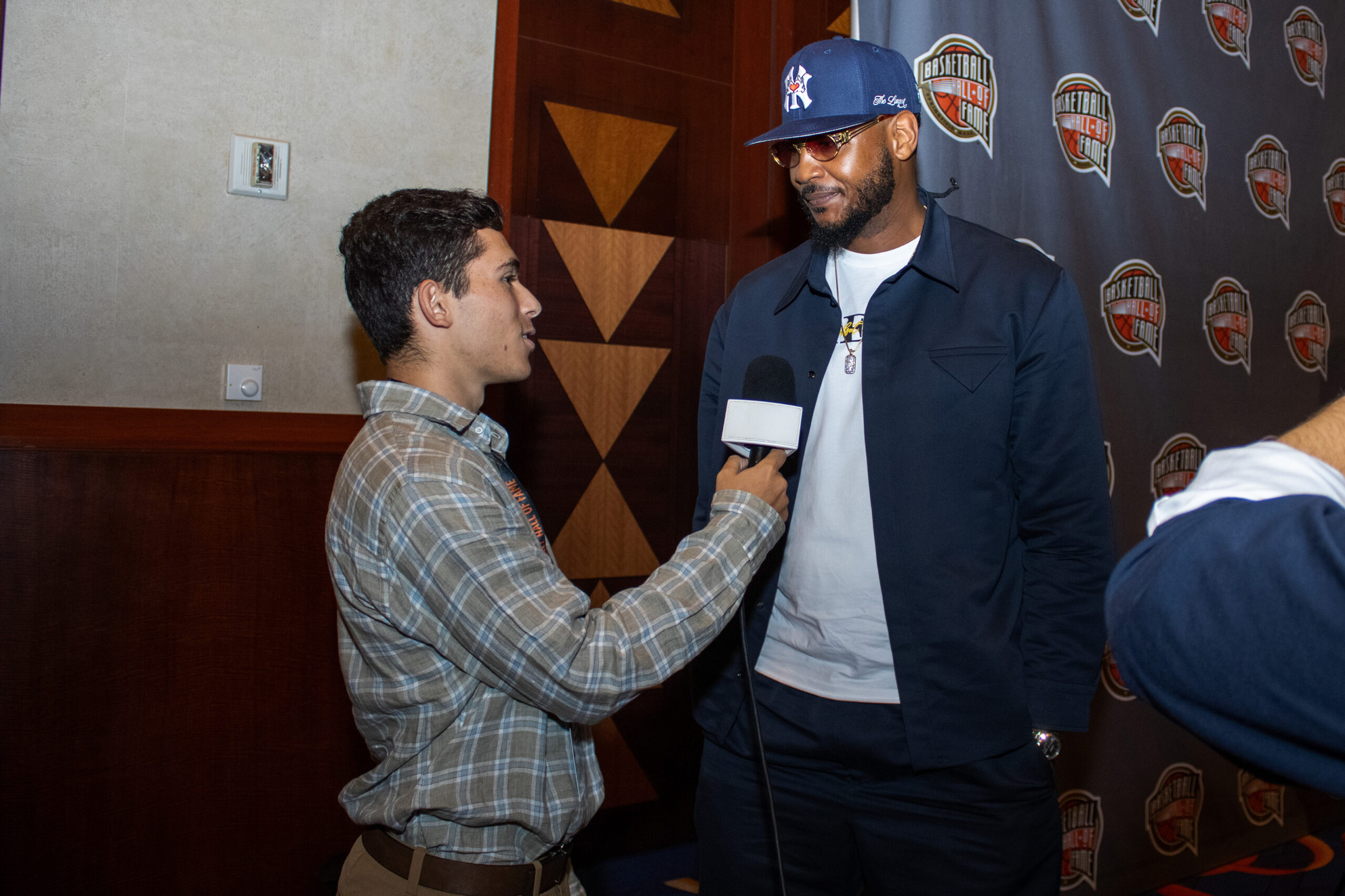 The Daily Orange’s Justin Girshon interviews Anthony after his press conference on Friday at the Mohegan Sun Convention Center in Uncasville, Conn.