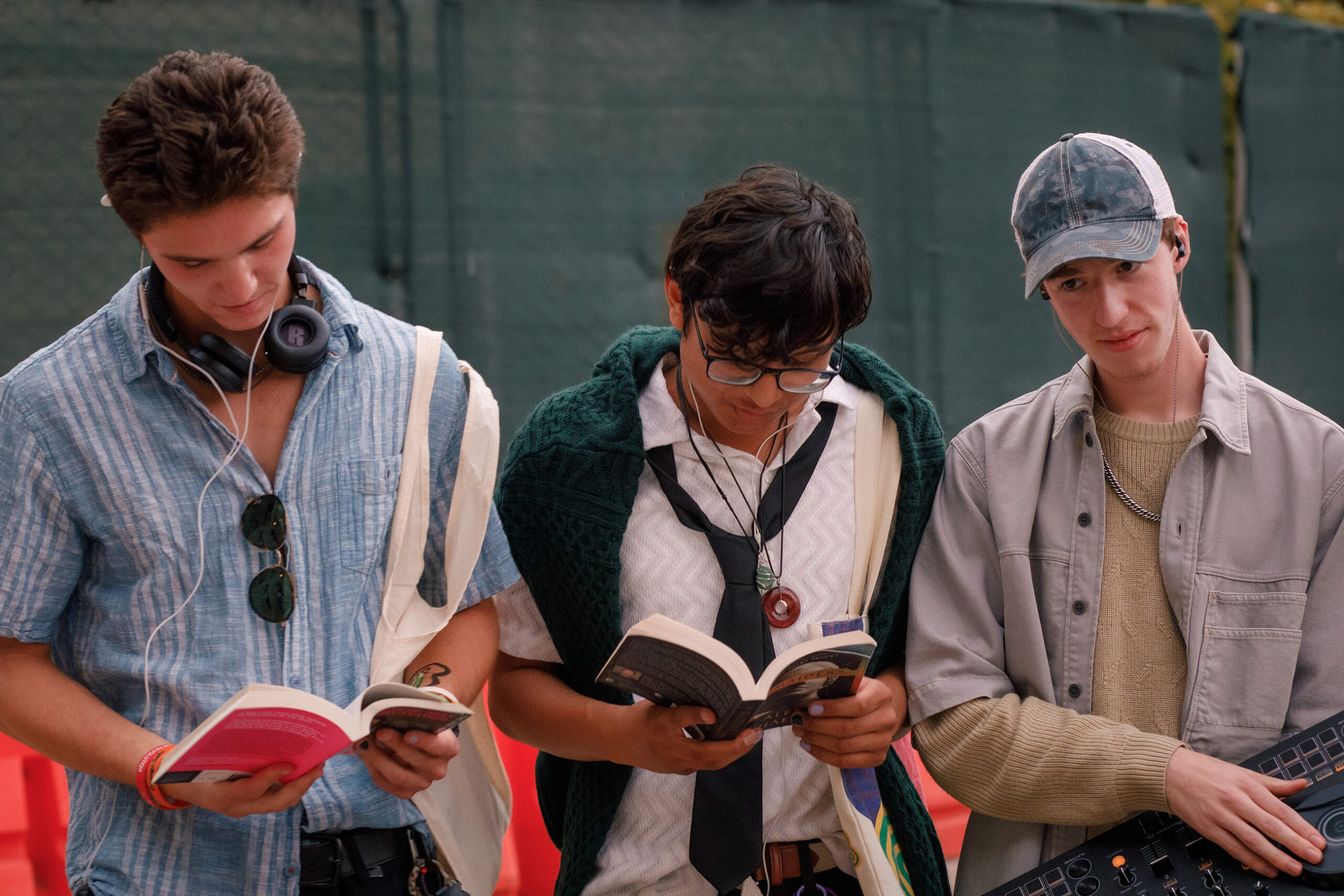 The performative male competition unites students from SUNY ESF and SU. Most competitors came equipped with a book.