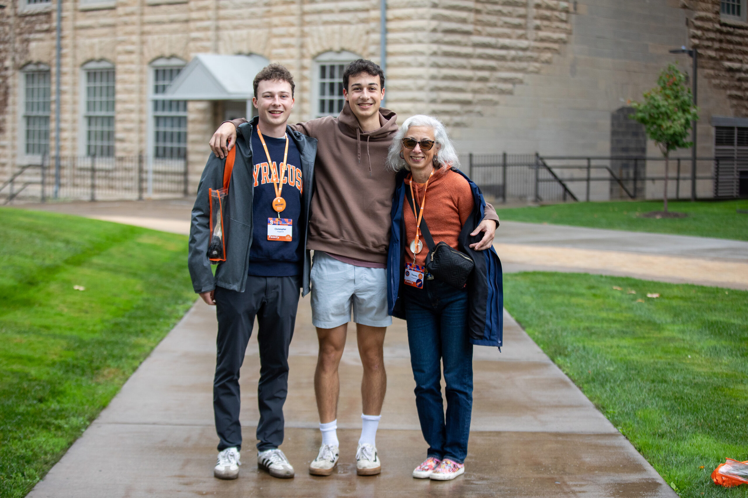 Matthew Fitzpatrick, an SU sophomore, took his family on a tour of the university during Family Weekend. The Quad was lively with parents and students exploring SU’s campus.