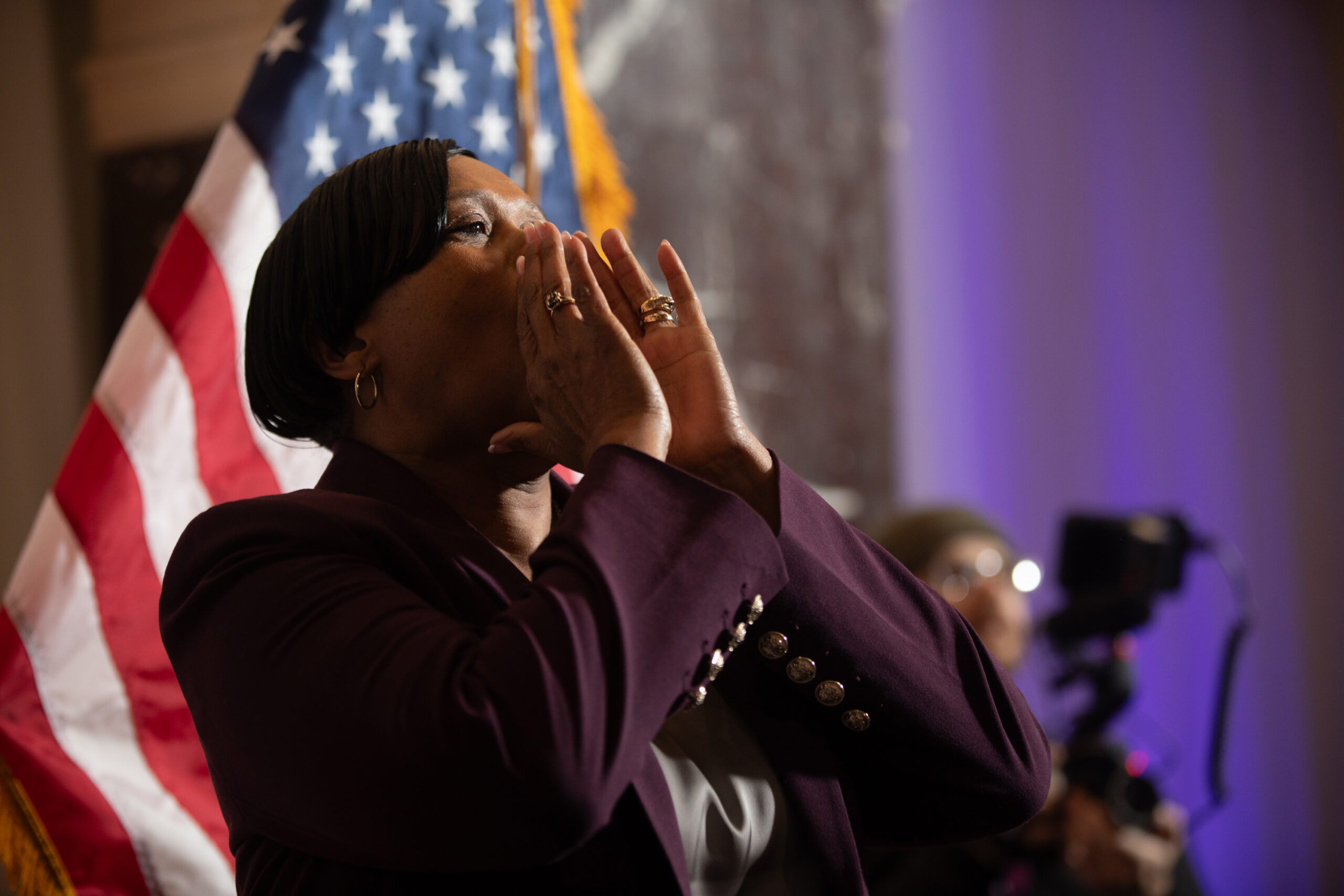 Owens takes the stage Tuesday night to address her watch party, accepting her landslide win. Owens will be the first Black mayor of Syracuse and the second woman to hold the office.