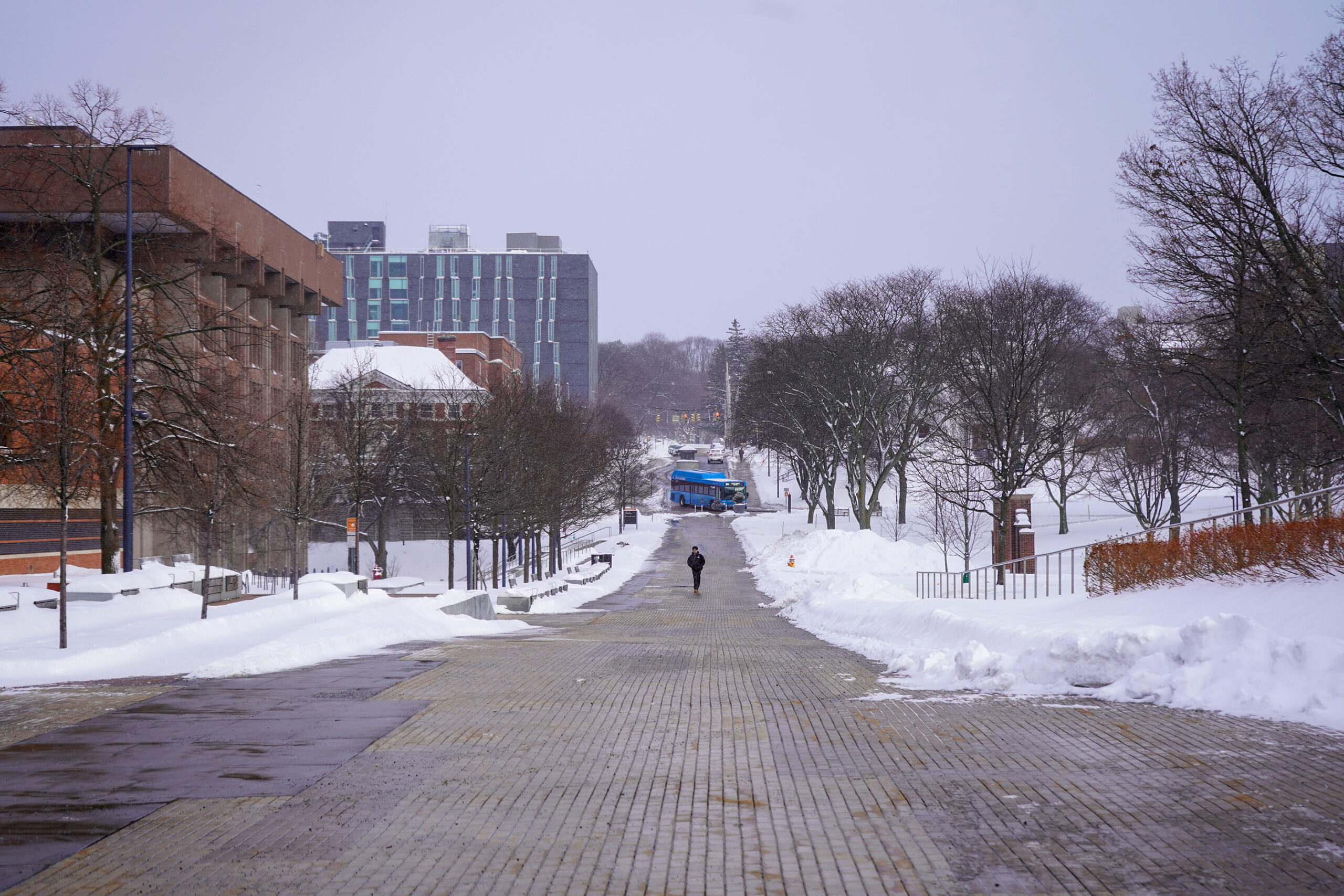 Syracuse University canceled in-person classes Monday because of a nationwide winter storm, according to a campus-wide email. This is the sixth time the university has canceled classes due to snow in its history.