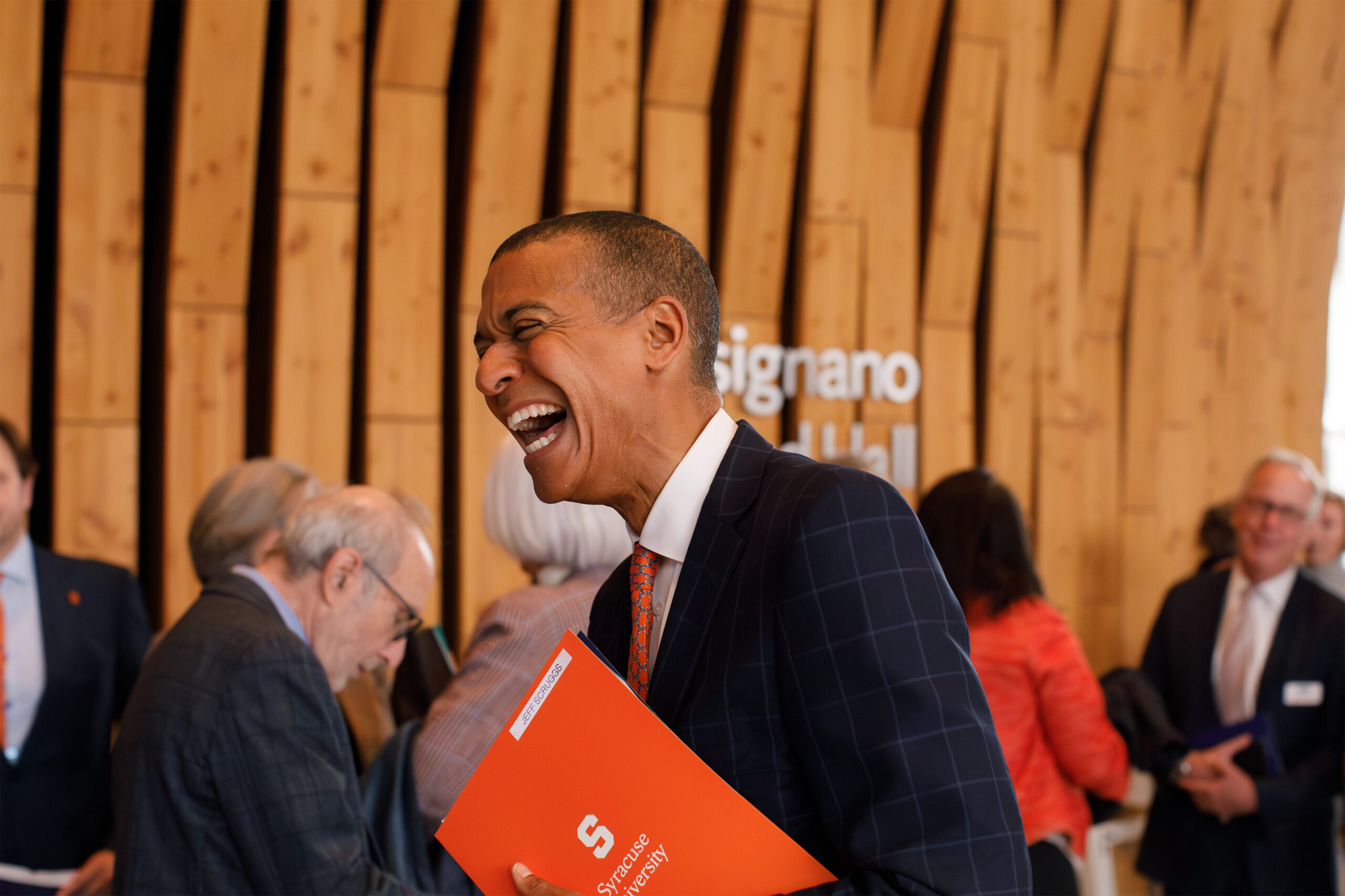 “Mike is invested in this place and the people that call it home.” Jeffrey Scruggs, the Board of Trustees Chair, officially introduced Haynie as SU’s 13th chancellor.