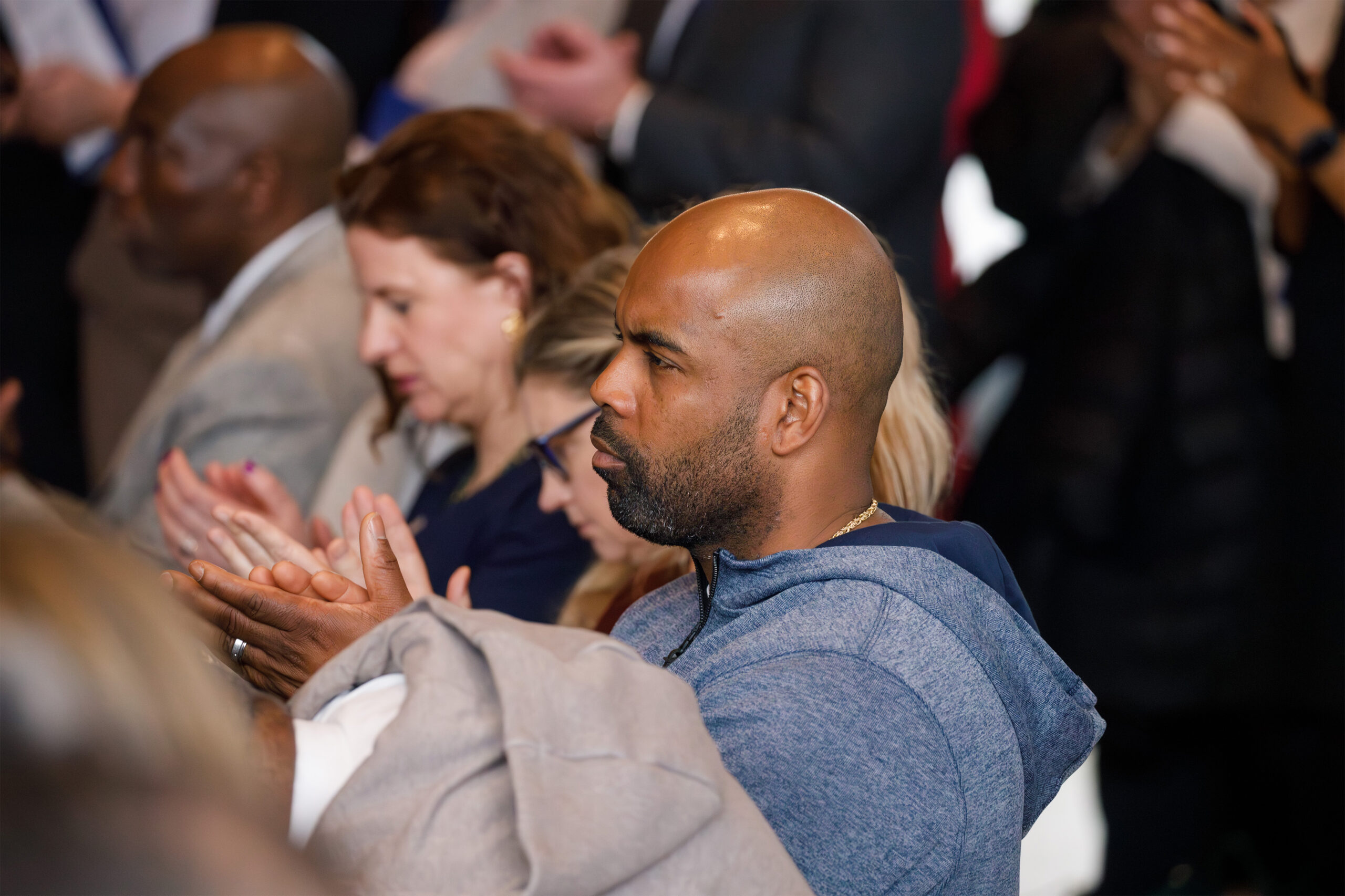 SU football head coach Fran Brown among the attendees at Haynie’s announcement. With the chancellor decision done, the selection of a new director of athletics is on the horizon.