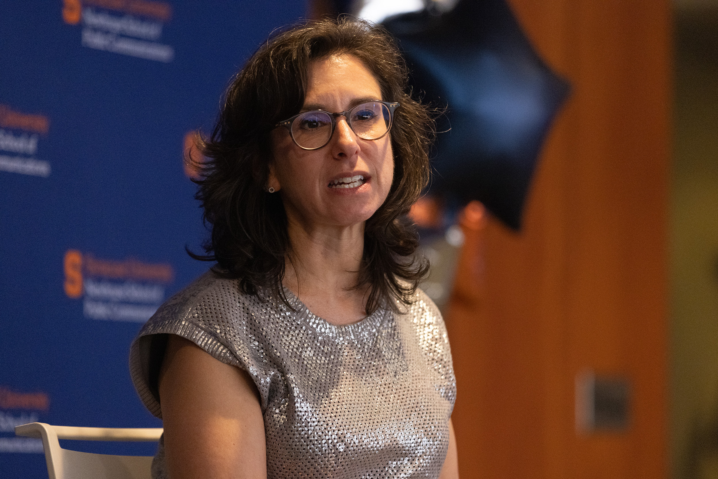 April 14, 2026: Pulitzer Prize-winning journalist Jodi Kantor visits SU’s Newhouse School of Public Communications to talk with students about her new book “How to Start: Discovering Your Life’s Work.” Kantor worked alongside other reporters at The New York Times to investigate sexual misconduct in Hollywood.
