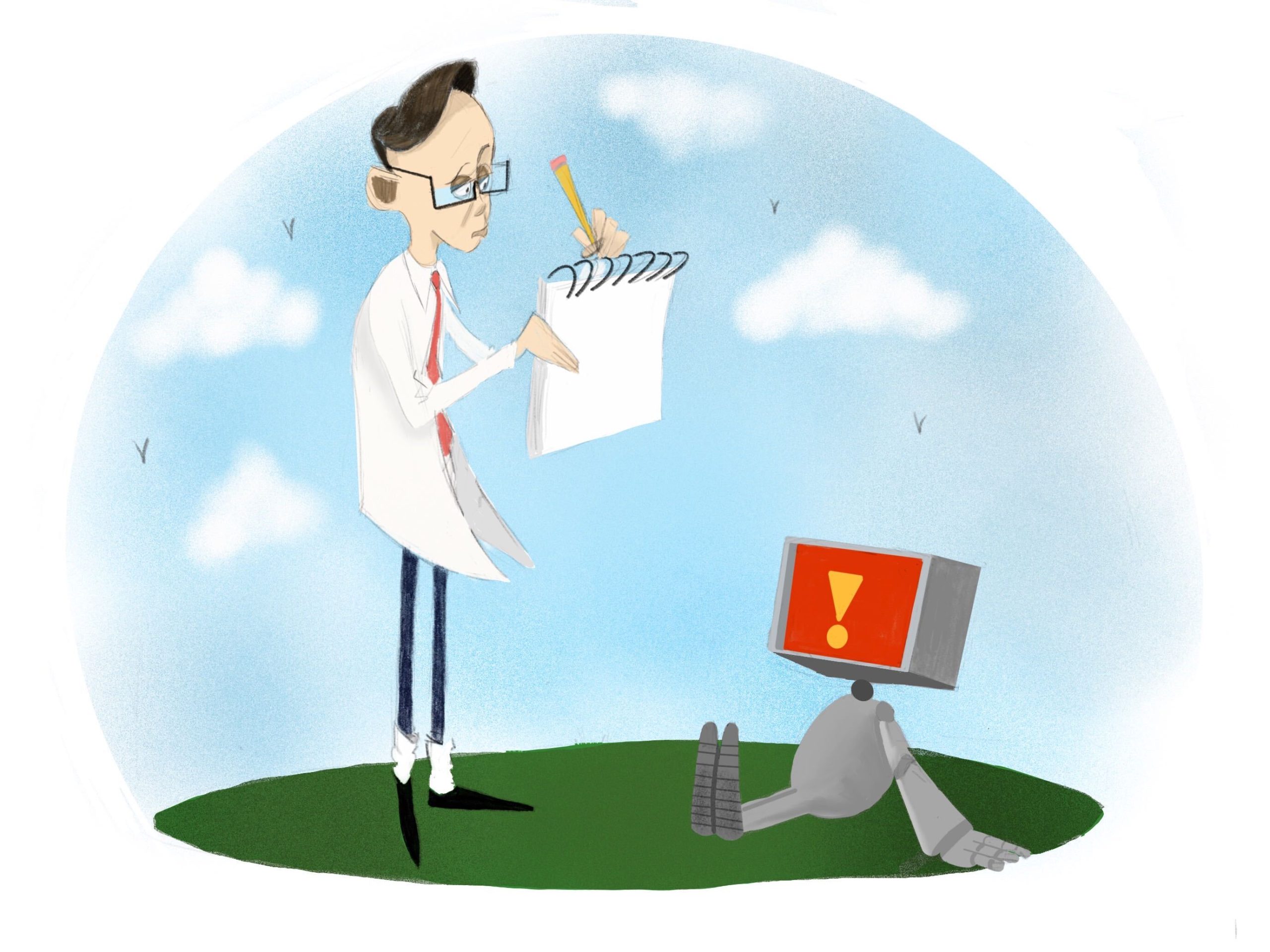 With artificial intelligence creeping into the medical world, our columnist argues against using it to replace doctors