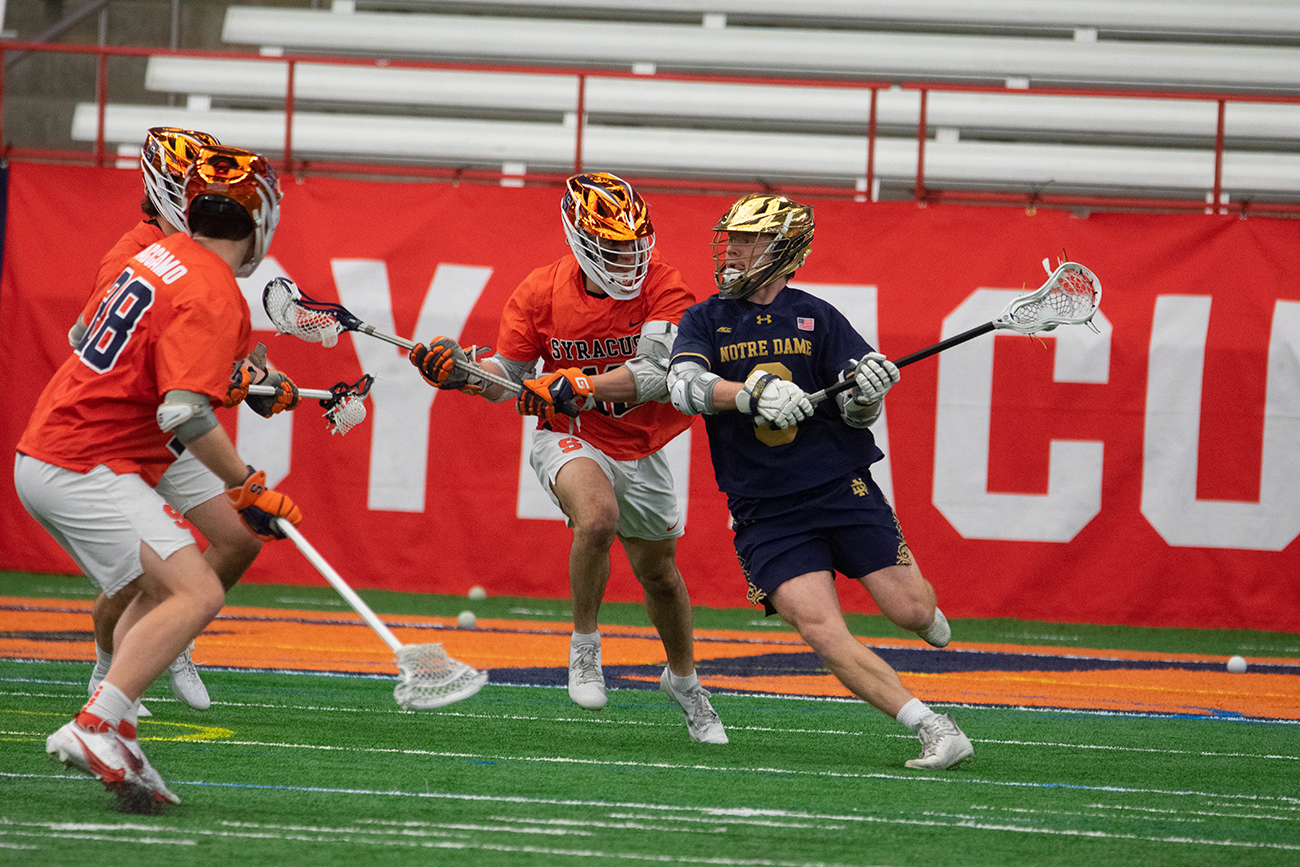 Syracuse allows 9 unanswered goals in 4th quarter, falls 20-12 to No. 3 Notre Dame - Vimarsana News