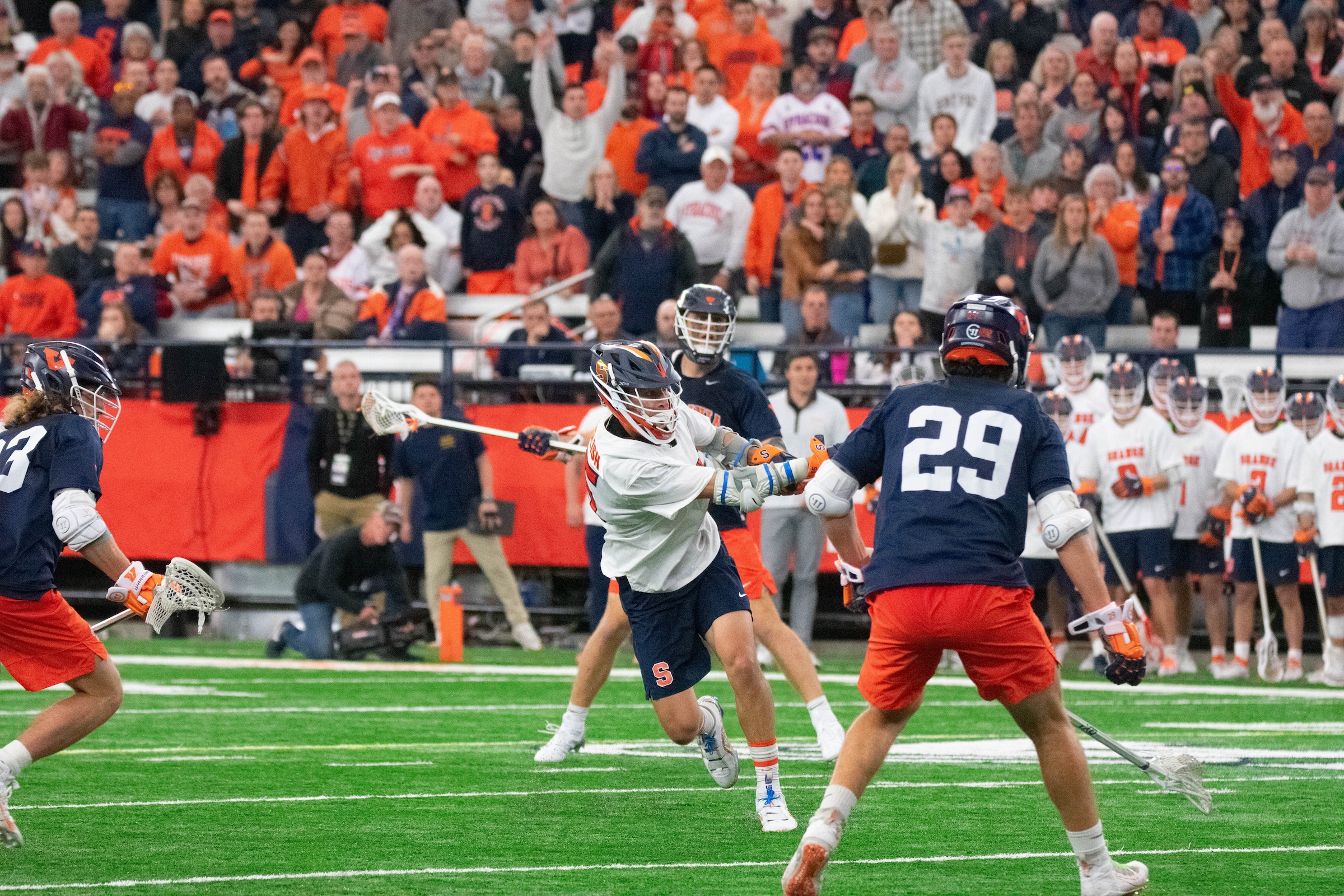 No. 6 SU defeats No. 4 UVA for 1st time since 2021 with 18-17 win - Vimarsana News