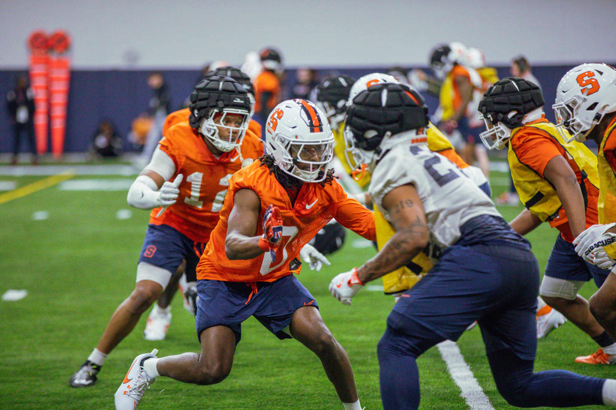 Spring football week 2 notebook: Brown’s growth, Thomas’ transfer