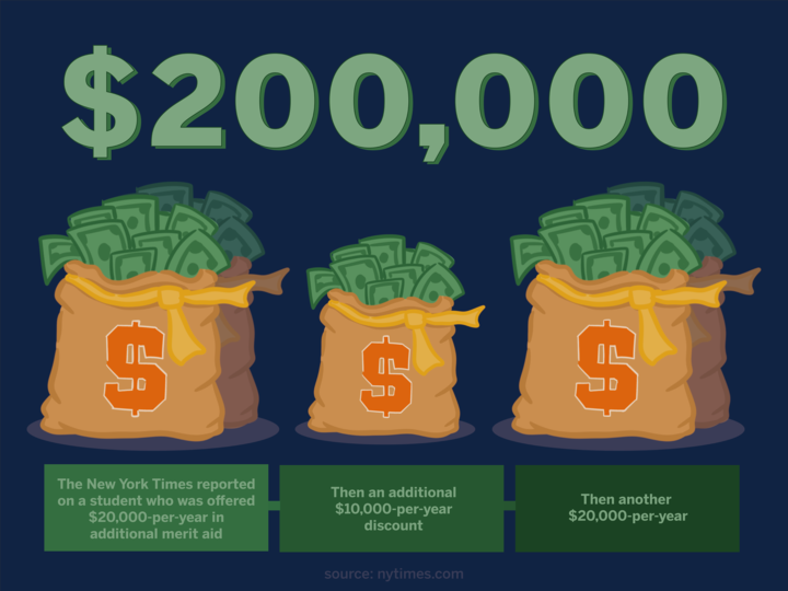 Graphic of money bags