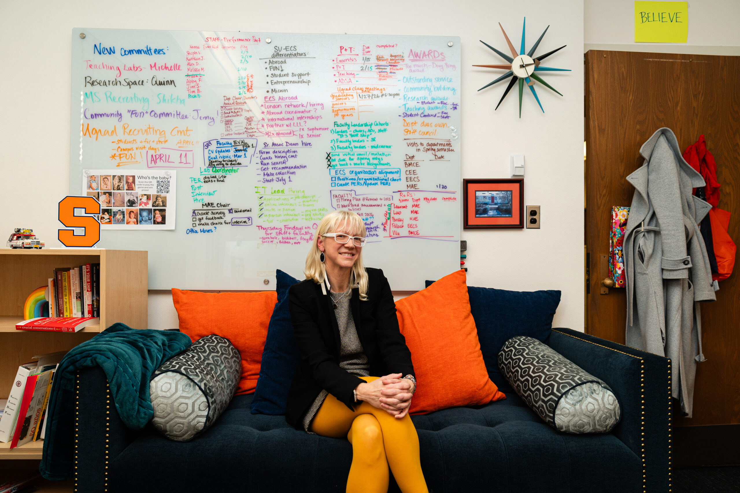 Interim dean Ross in her office
