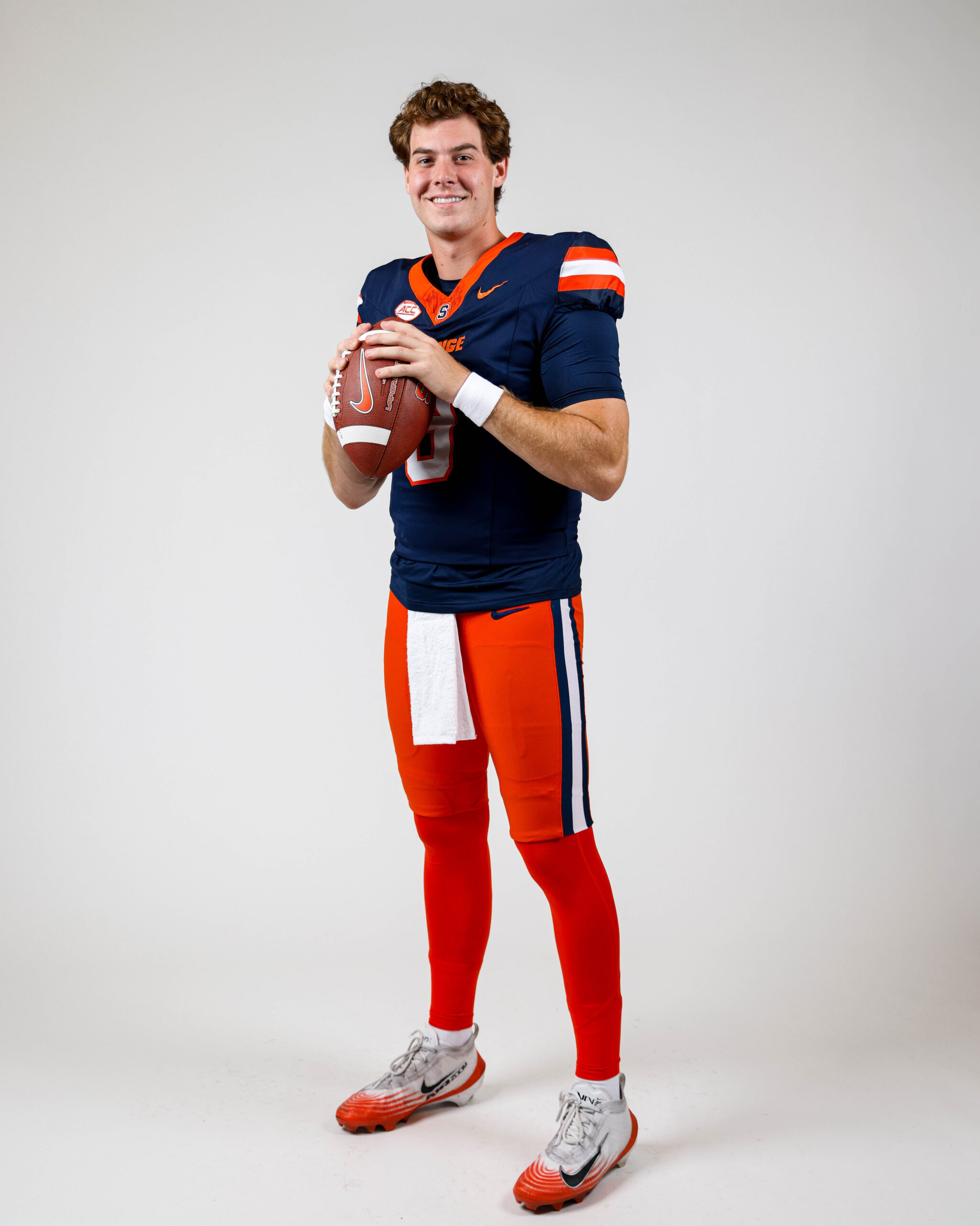 Portrait of Syracuse quarterback Steve Angeli