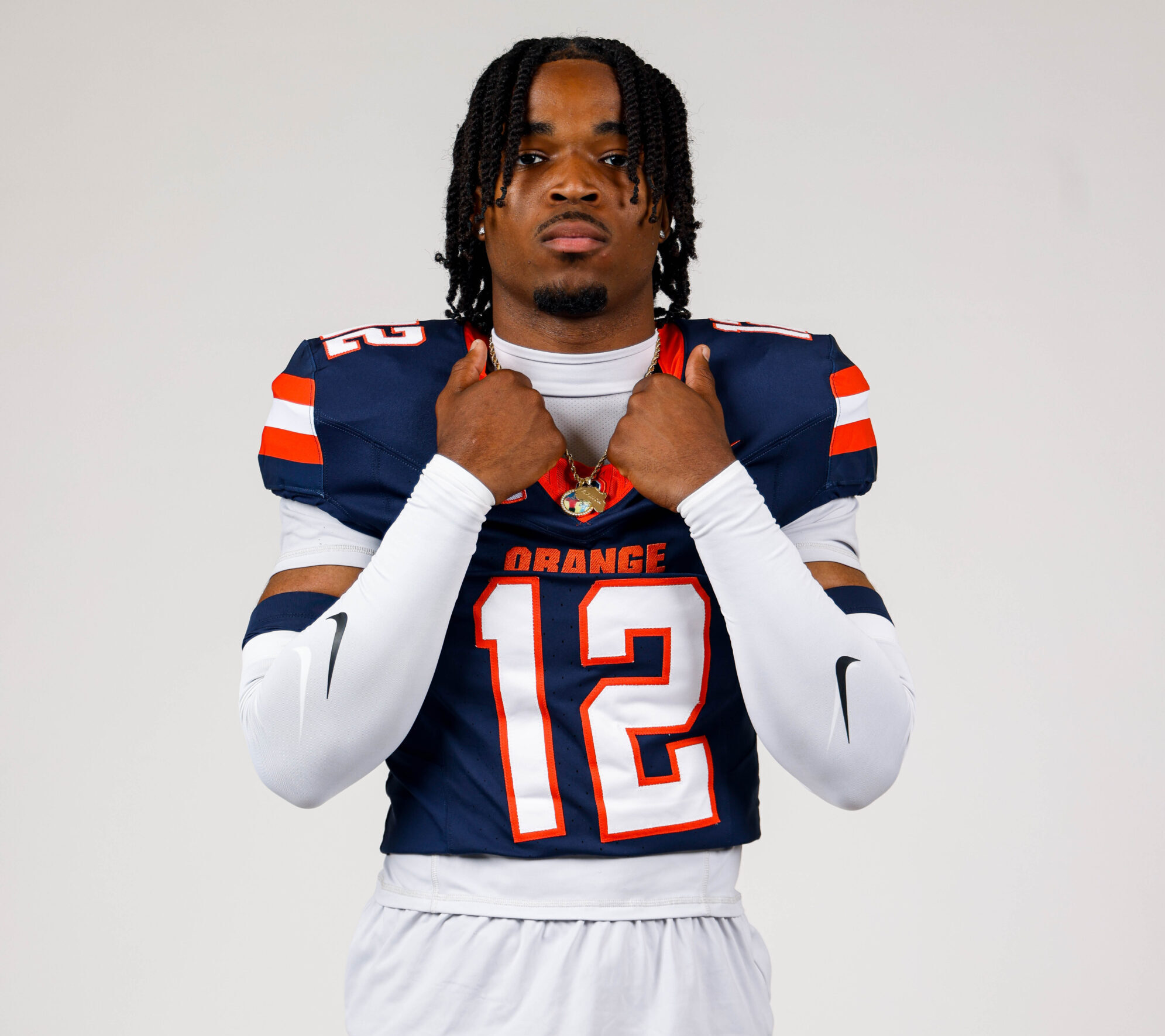 Portrait of Syracuse defensive back Chris Peal