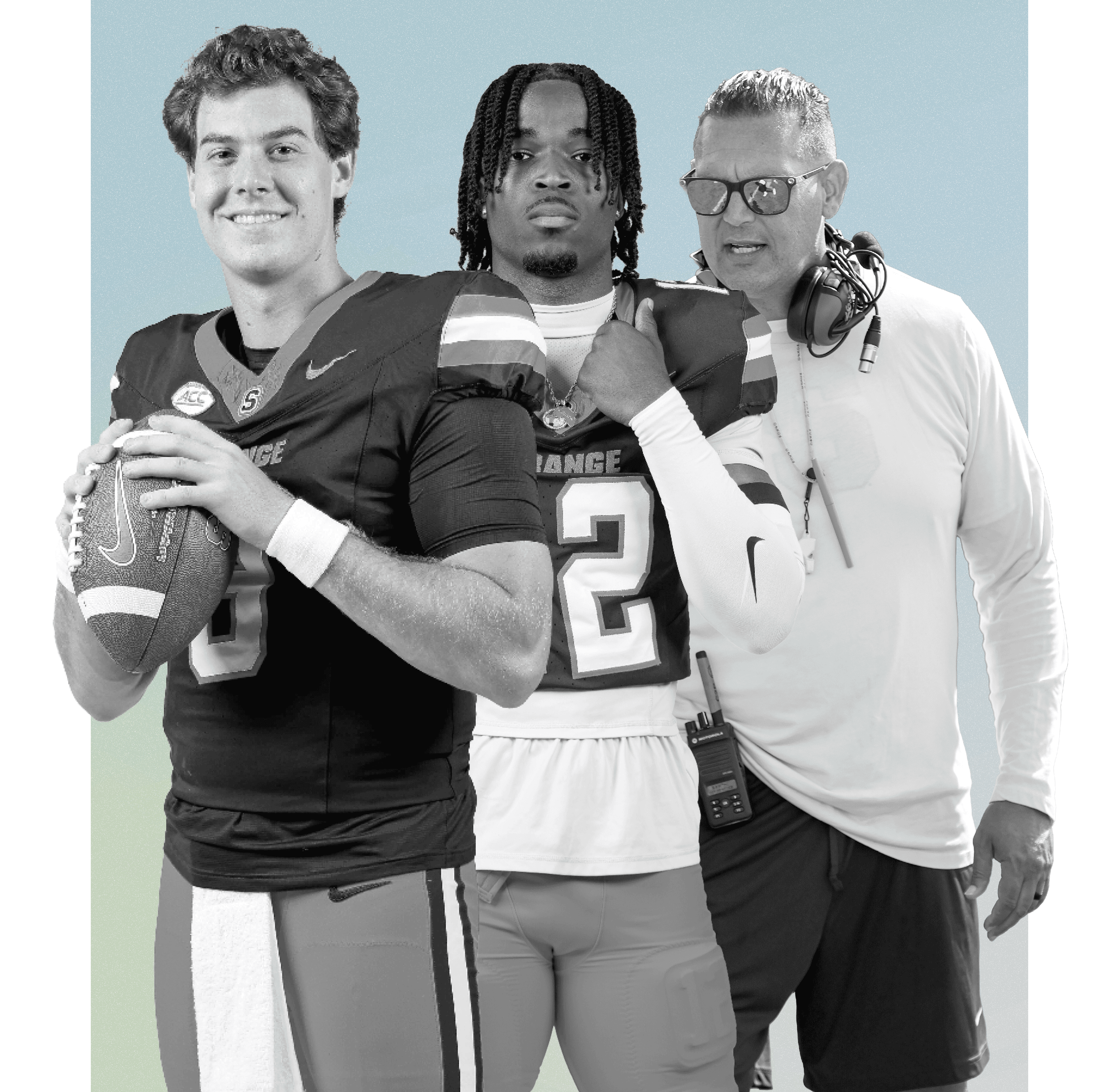 The Daily Orange's photo collage graphic of the Syracuse University Football players that are in the 2025 NFL Draft class